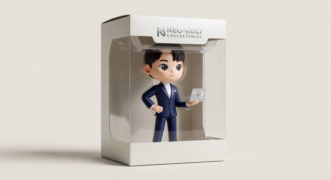 수집용 피규어 박스 목업